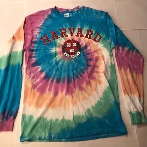 Harvard Tie Dye Medium Men Long Sleeve